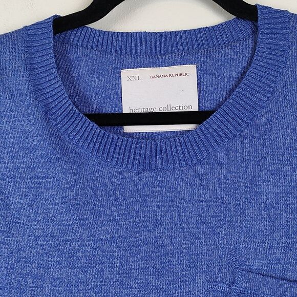 Banana Republic Heritage Collection Linen Blend Crew Neck Sweater Size XXL - Picture 10 of 10